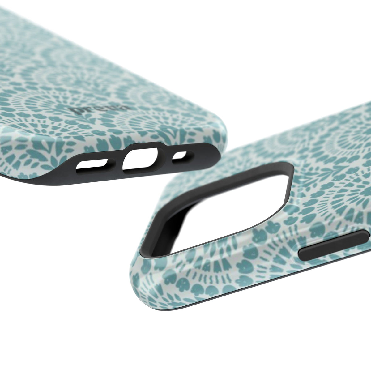 Aqua Lace Pattern Phone Case