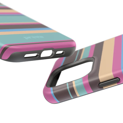 Cocoa Palm Stripes Phone Case
