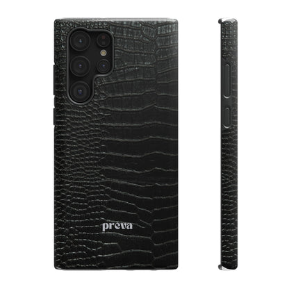 Black Croc Phone Case