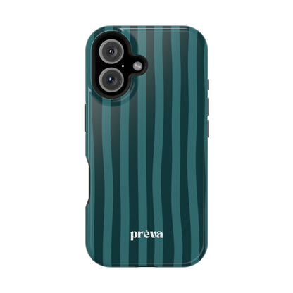 Dark Stripes Turquoise Phone Case