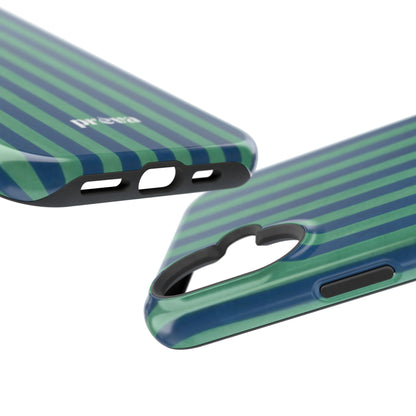 Green & Blue Stripes Phone Case
