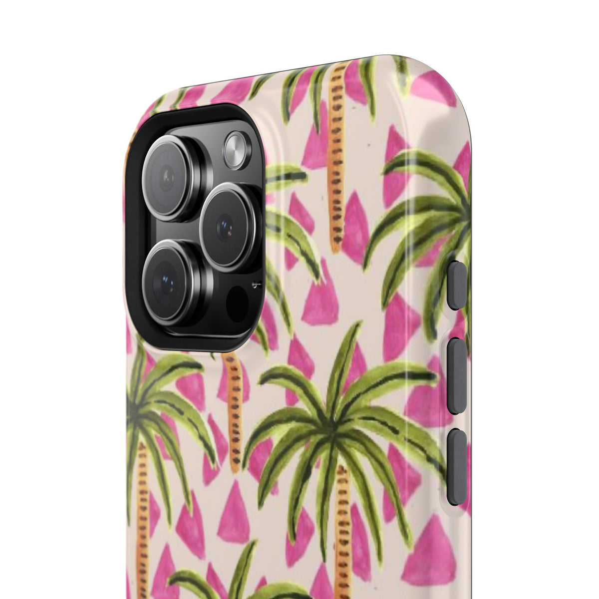 Phone Case — Pink Palm Tree Impact-Resistant Protector