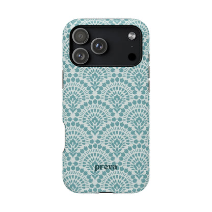 Aqua Lace Pattern Phone Case