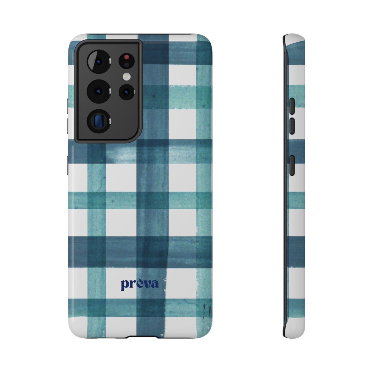 Teal Plaid Phone Case