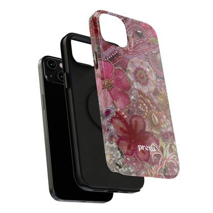 Floral Embroidery Phone Case