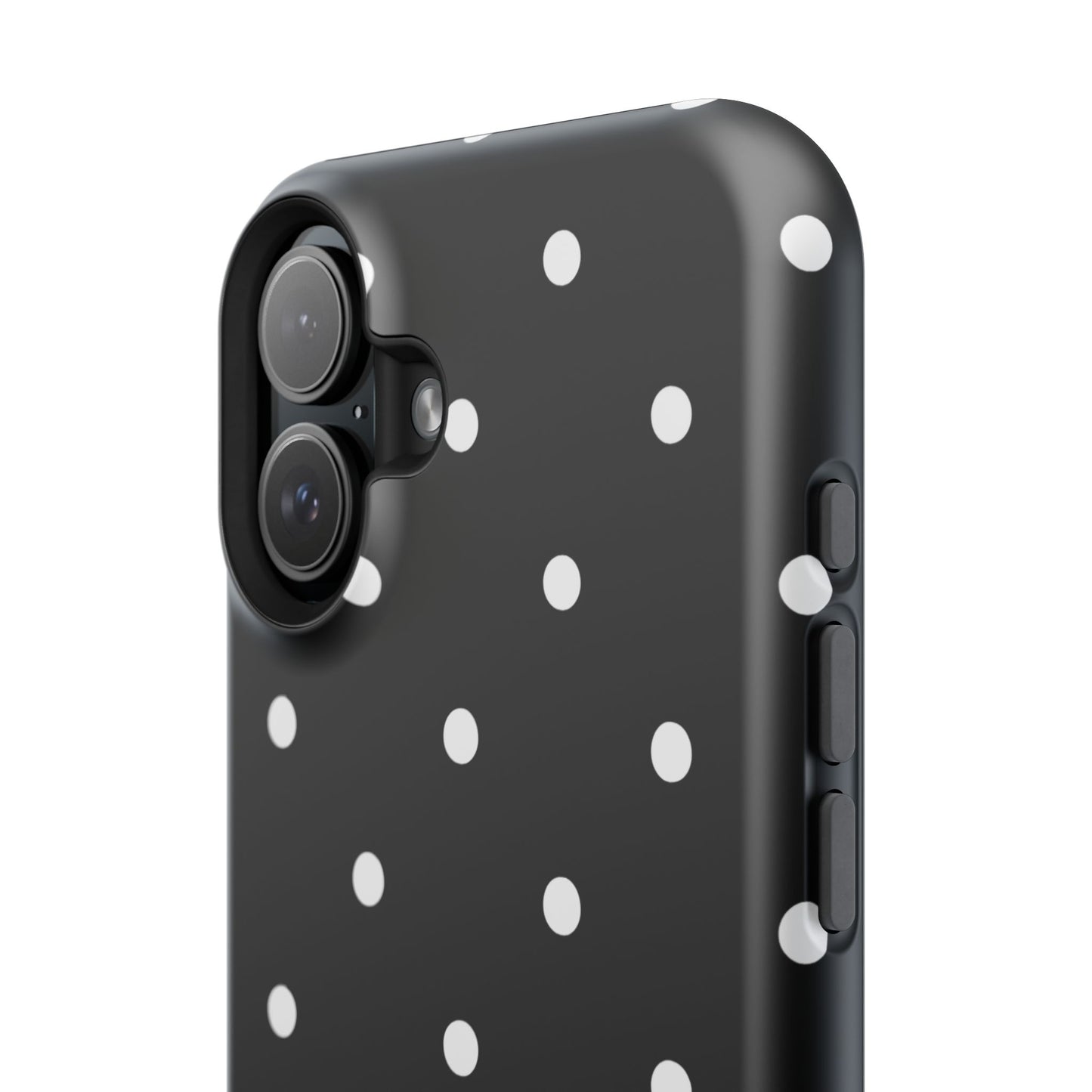 Black with White Polka Dots Phone Case