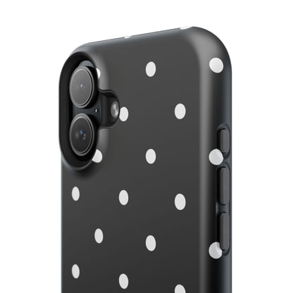 Black with White Polka Dots Phone Case