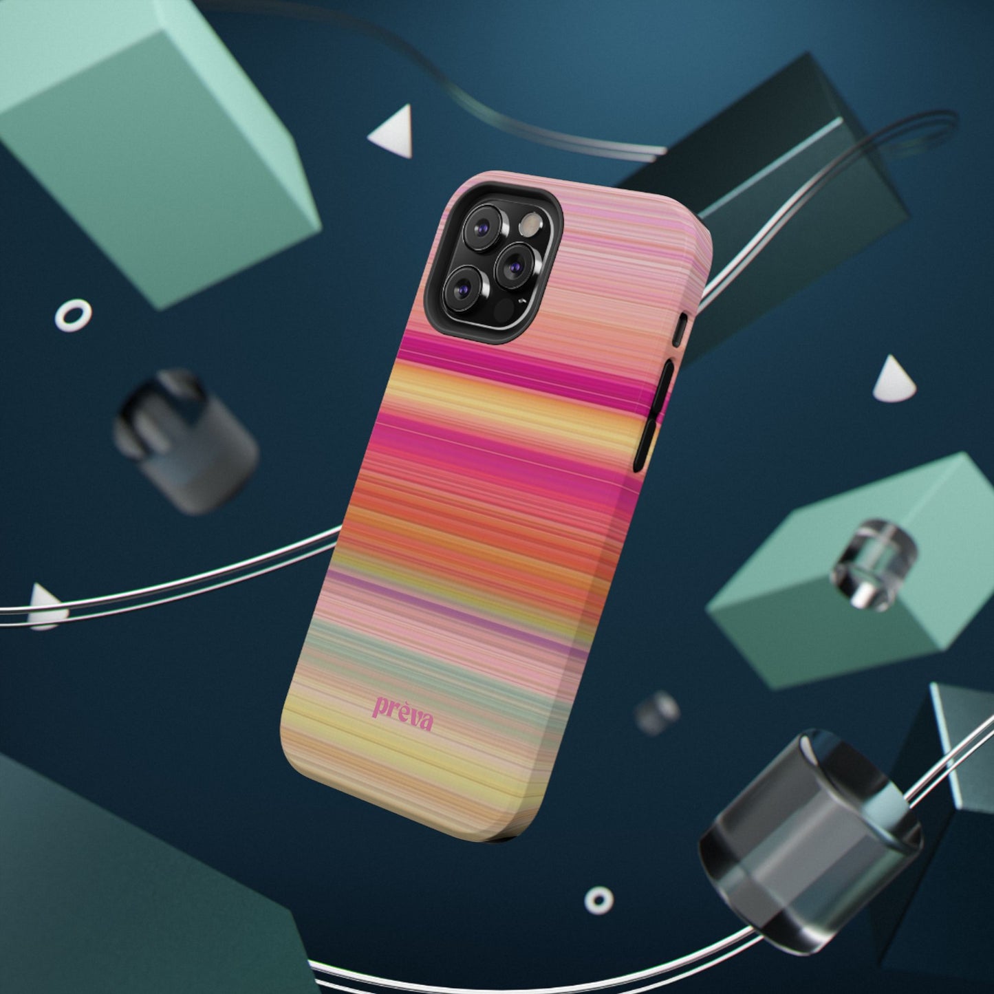 Pastel Stripe Rays Phone Case