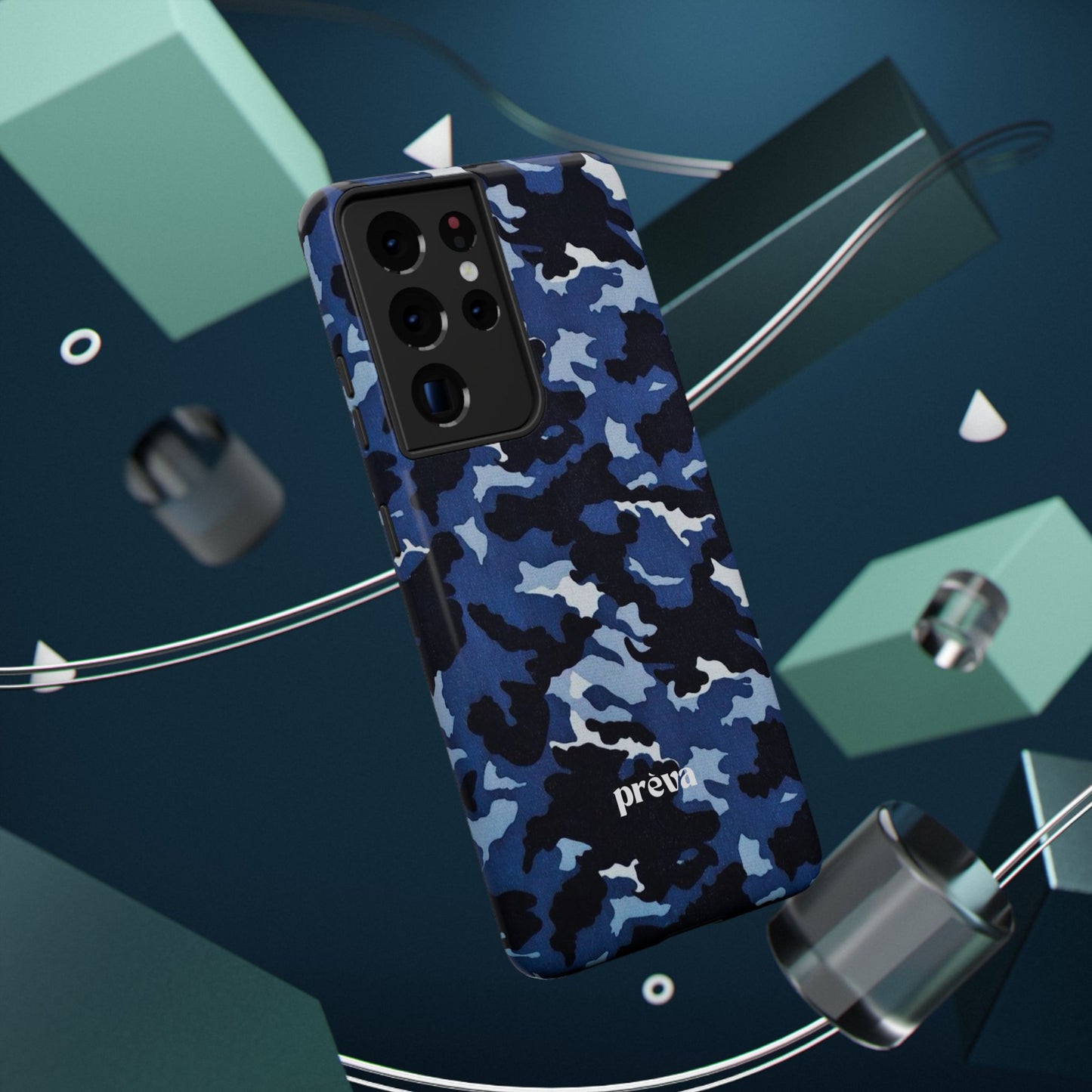 Blue Camo Phone Case