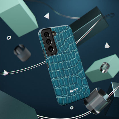 Teal Croc Phone Case