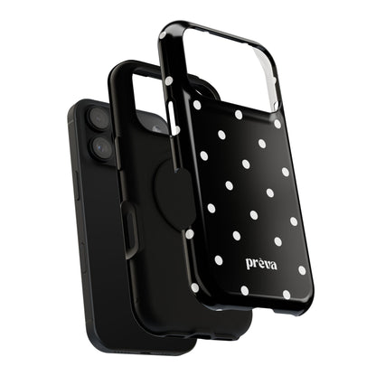 Black with White Polka Dots Phone Case