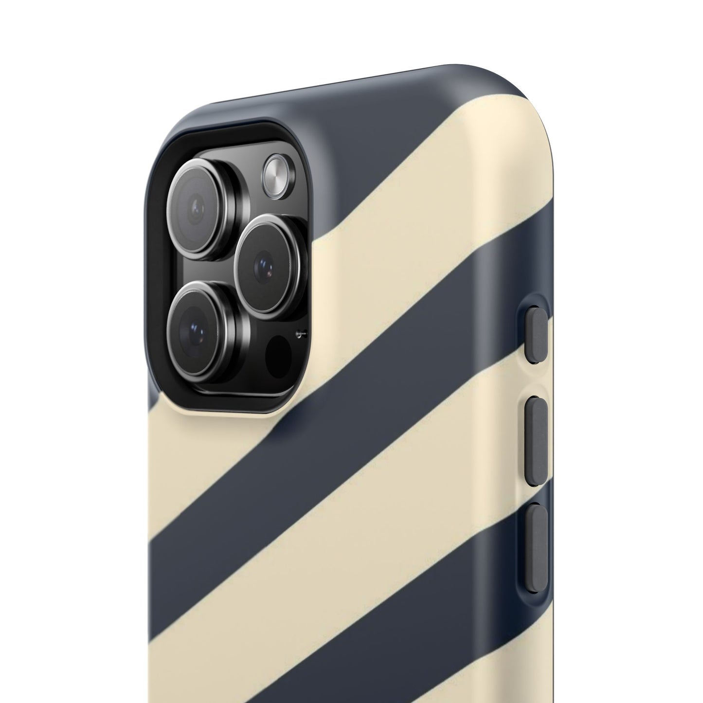 Striped Navy & Cream Phone Case