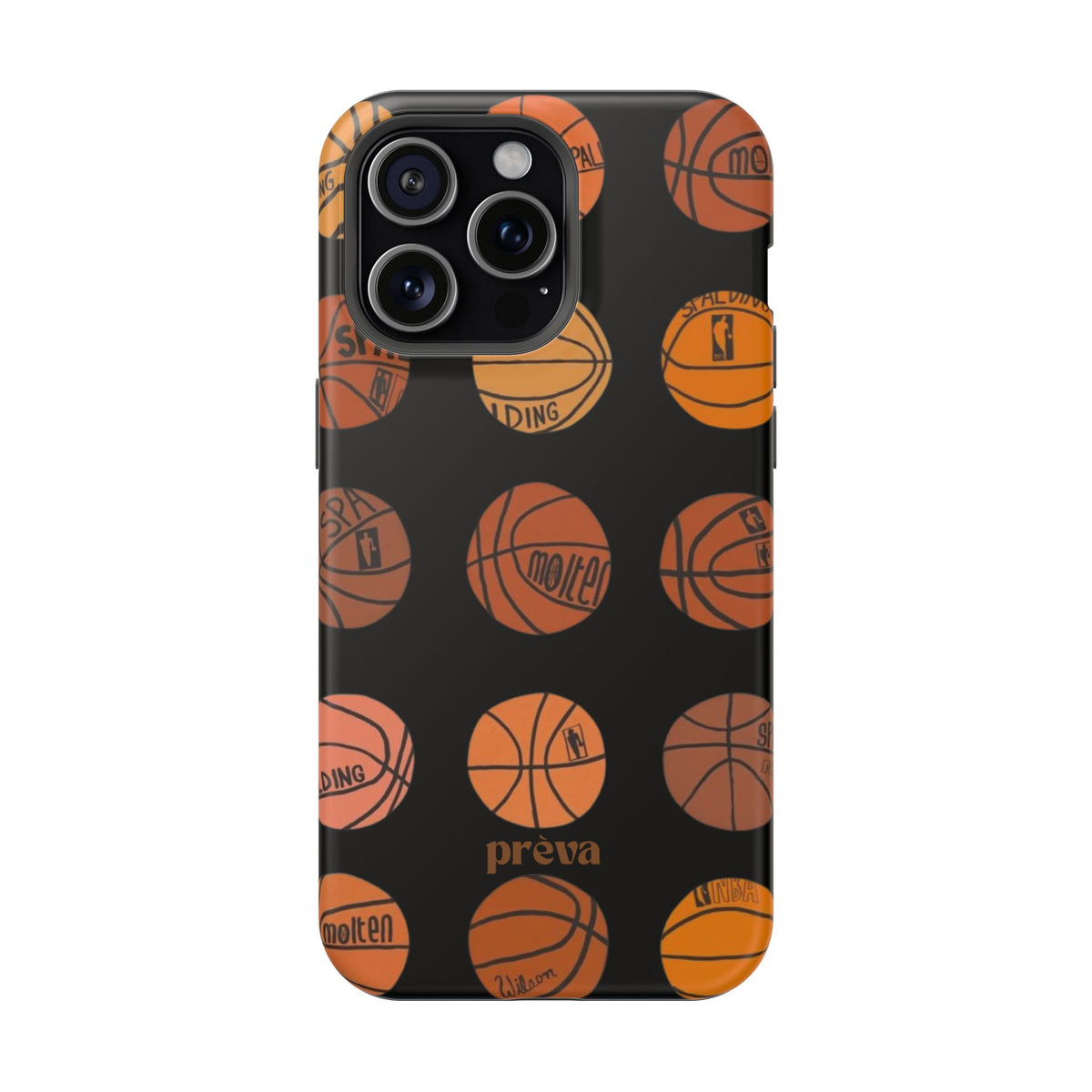 Black Basketball Phone Case