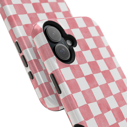 Pink Checkers Phone Case