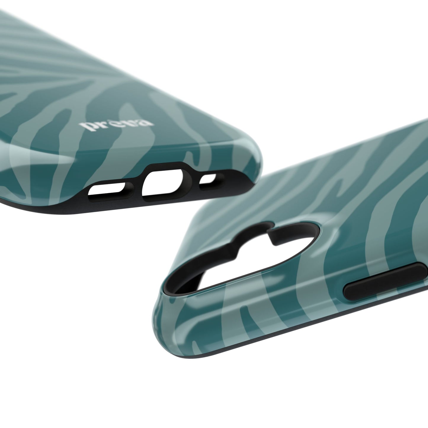 Teal Zebra Phone Case