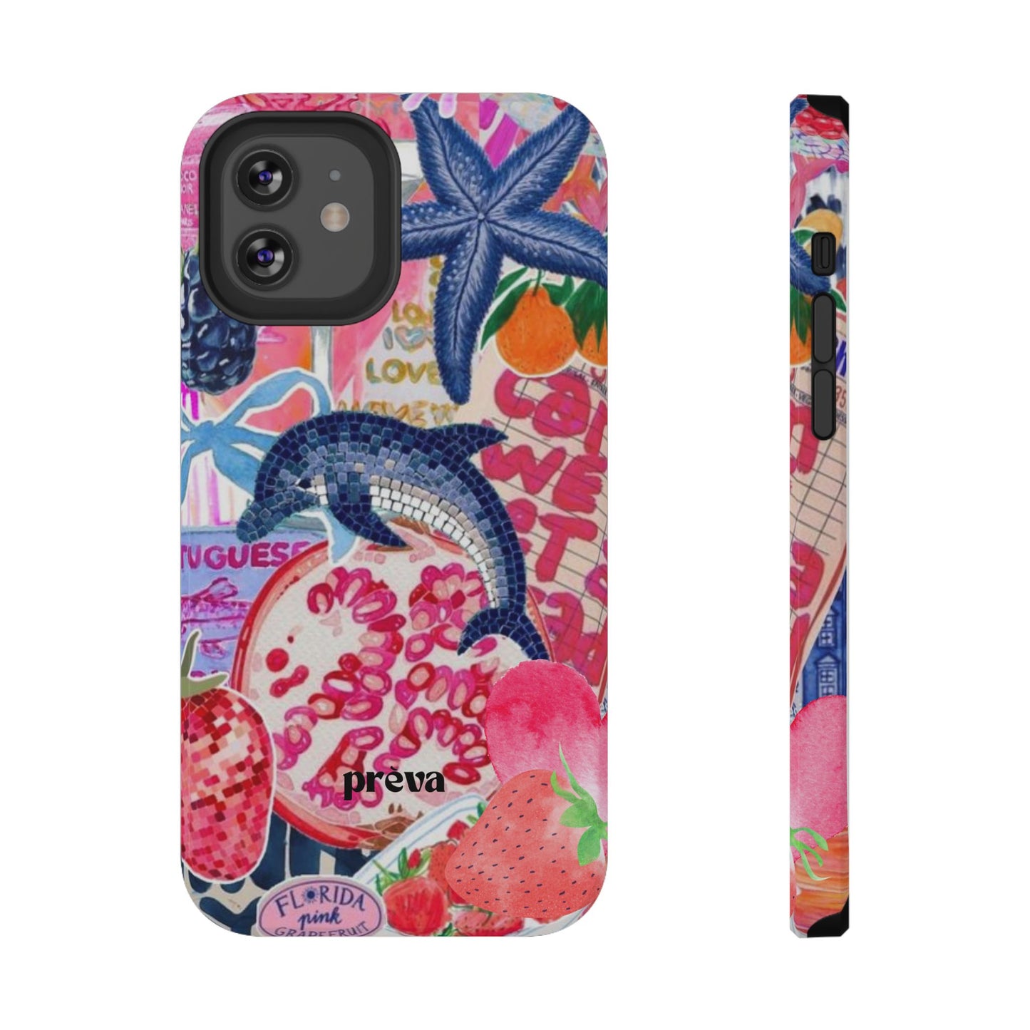 Dolphin Tropics Collage Phone Case