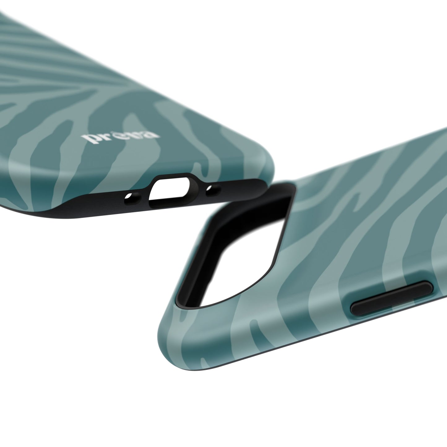 Teal Zebra Phone Case
