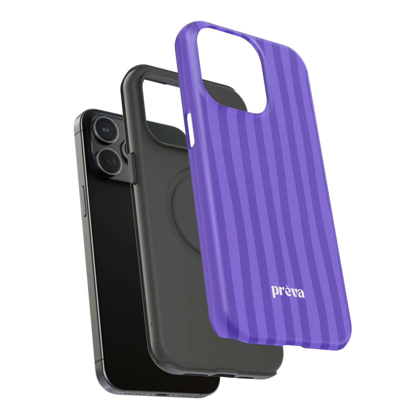 Dark Purple Stripes Phone Case