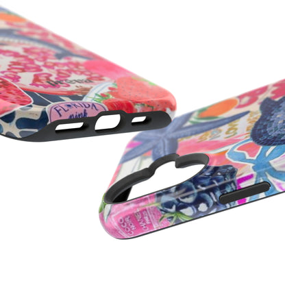 Dolphin Tropics Collage Phone Case