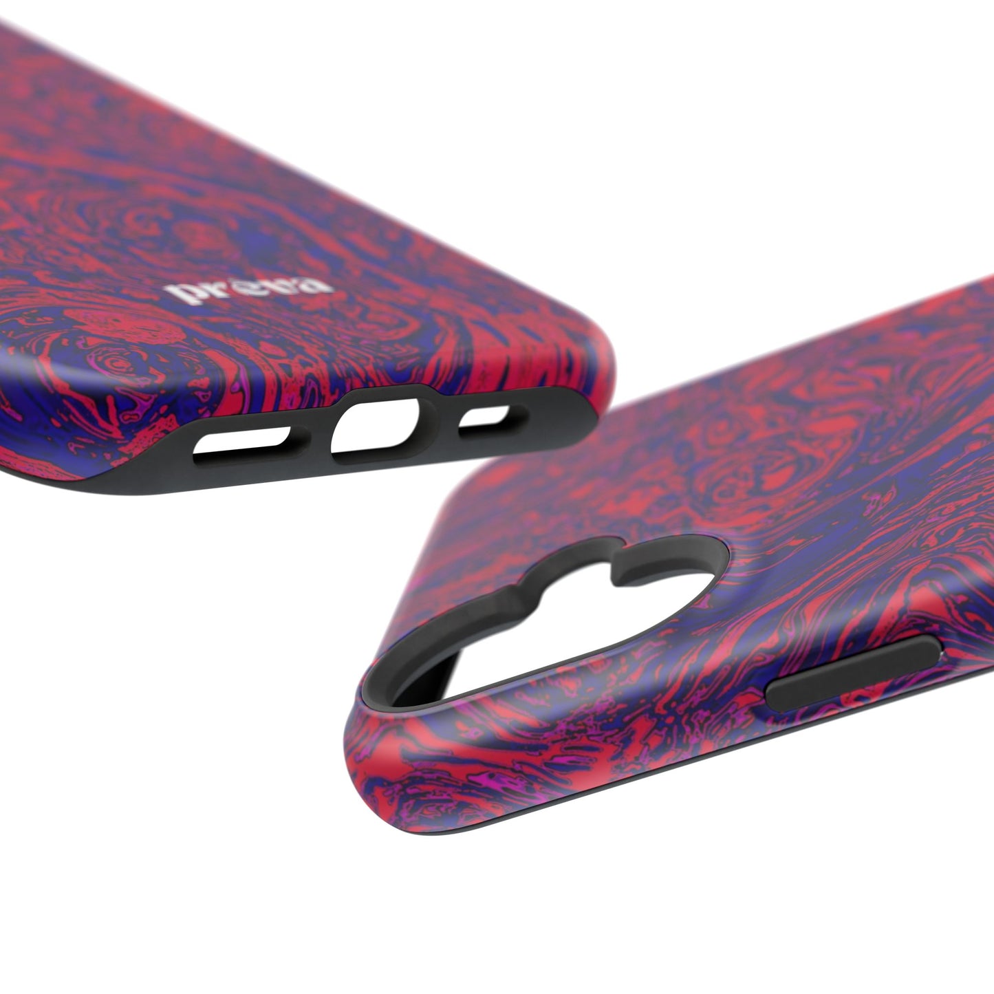 Marbled Red & Purple Phone Case