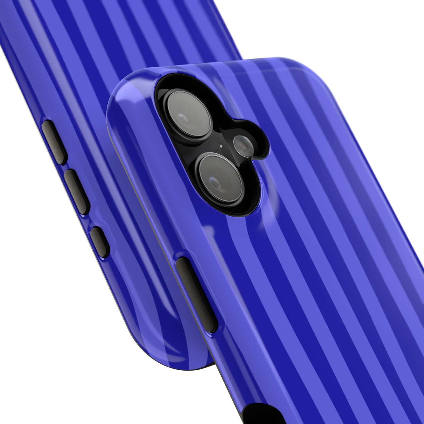 Neon Blue Stripes Phone Case