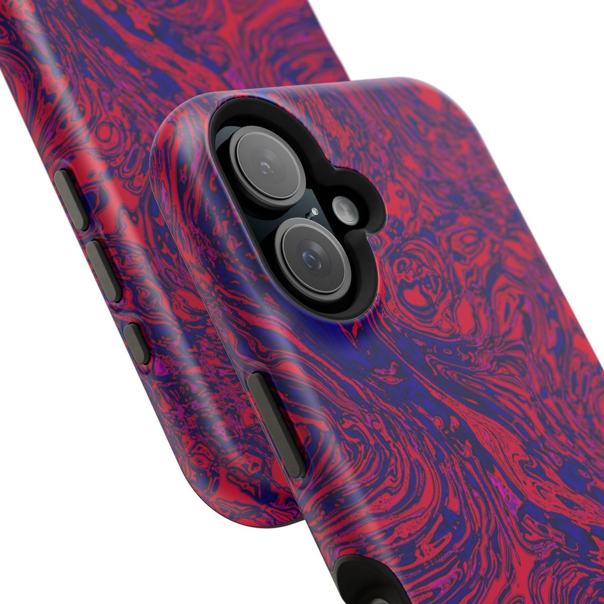 Marbled Red & Purple Impact Phone Case