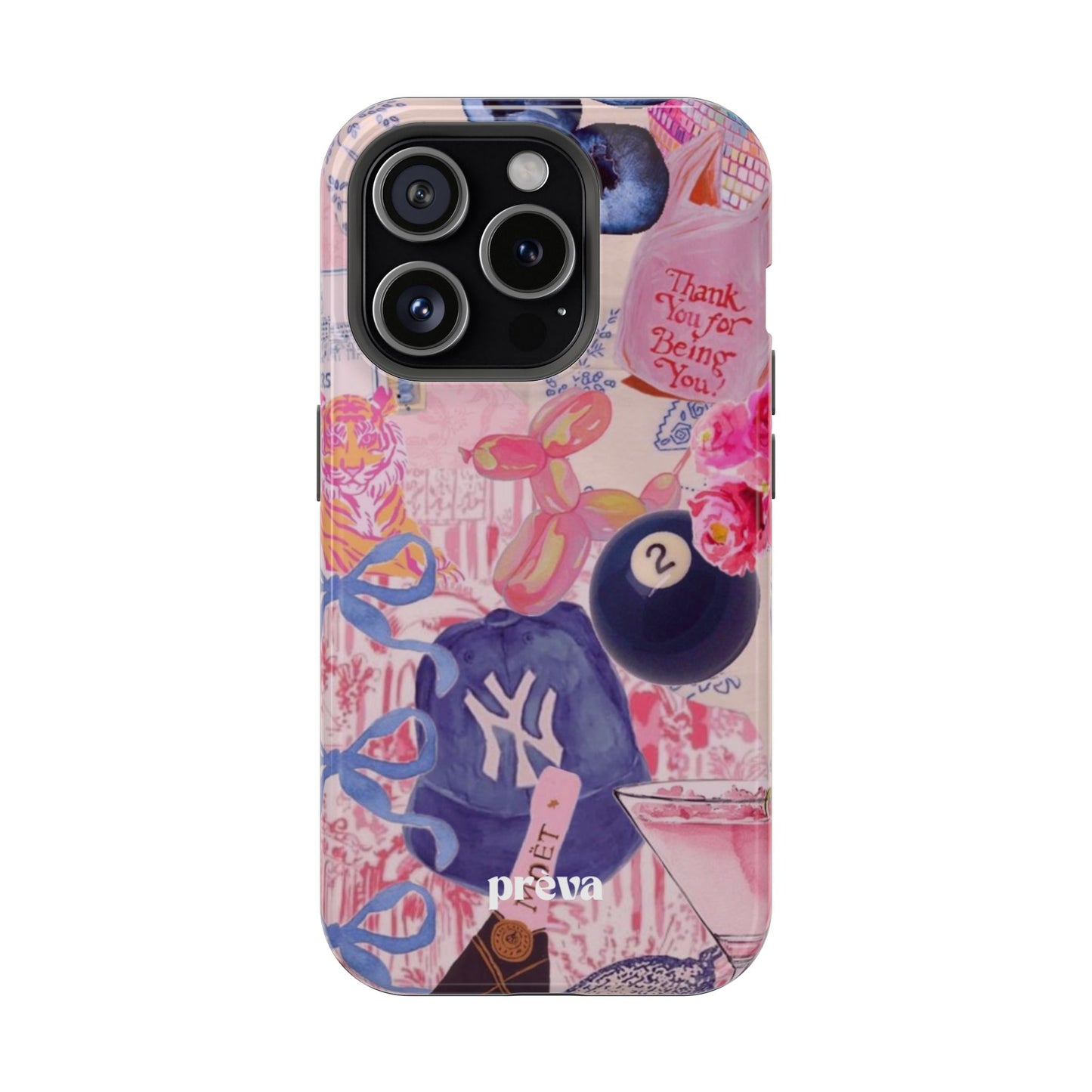 Retro 8 Ball Collage Phone Case