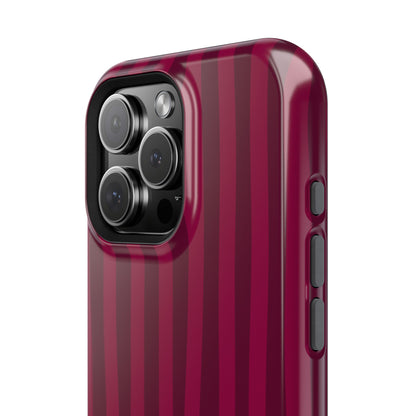Burgandy Stripes x Ava Dudderar Phone Case