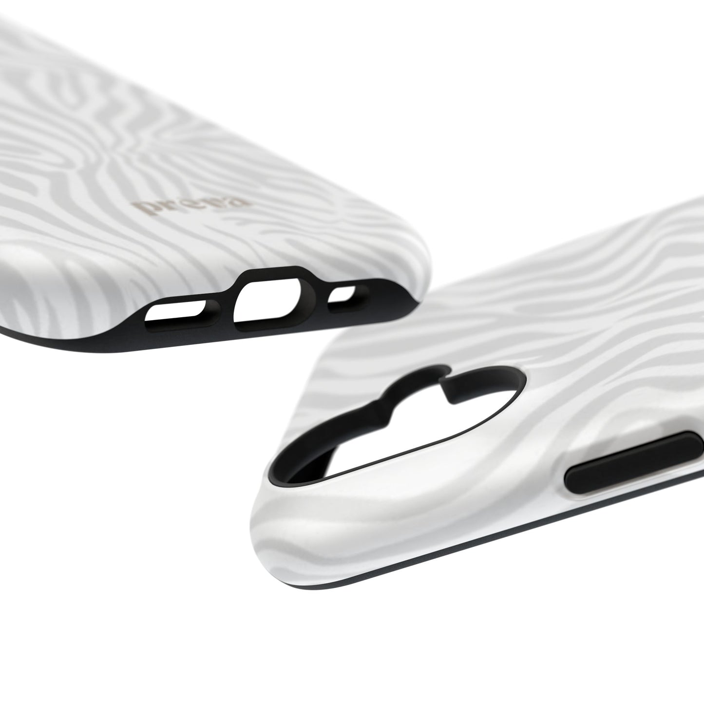 Zebra White Wave Phone Case