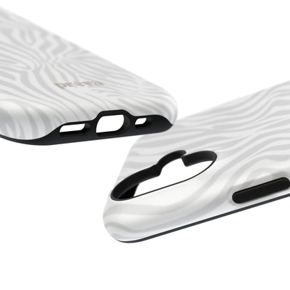 Zebra White Wave Phone Case