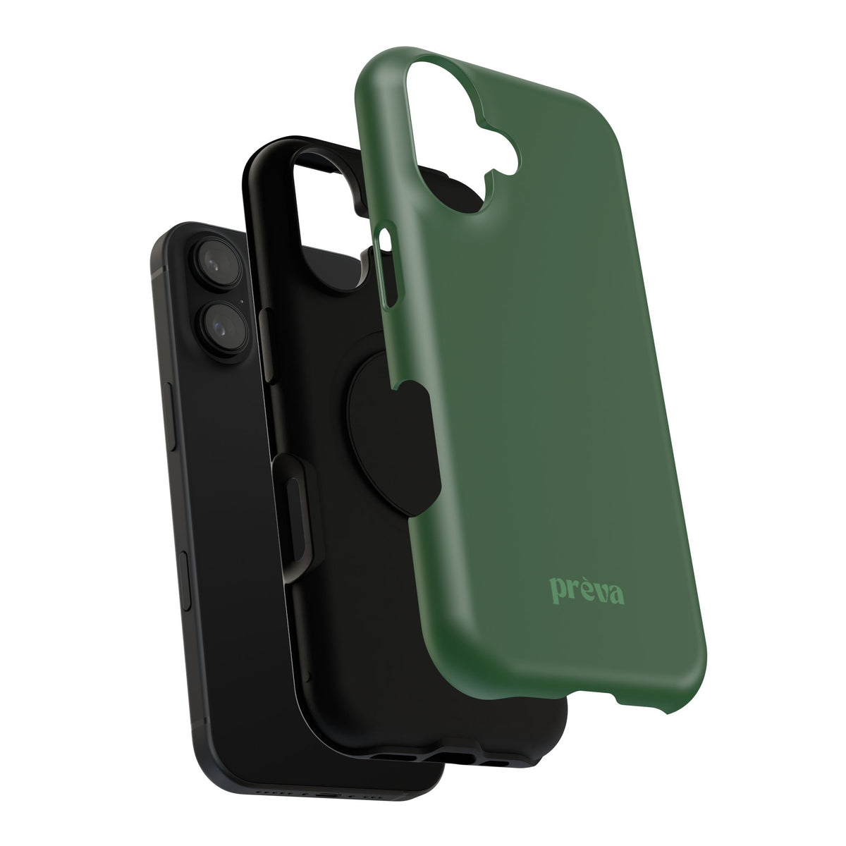 Impact-Resistant Phone Case — Forest Green Slim Armor