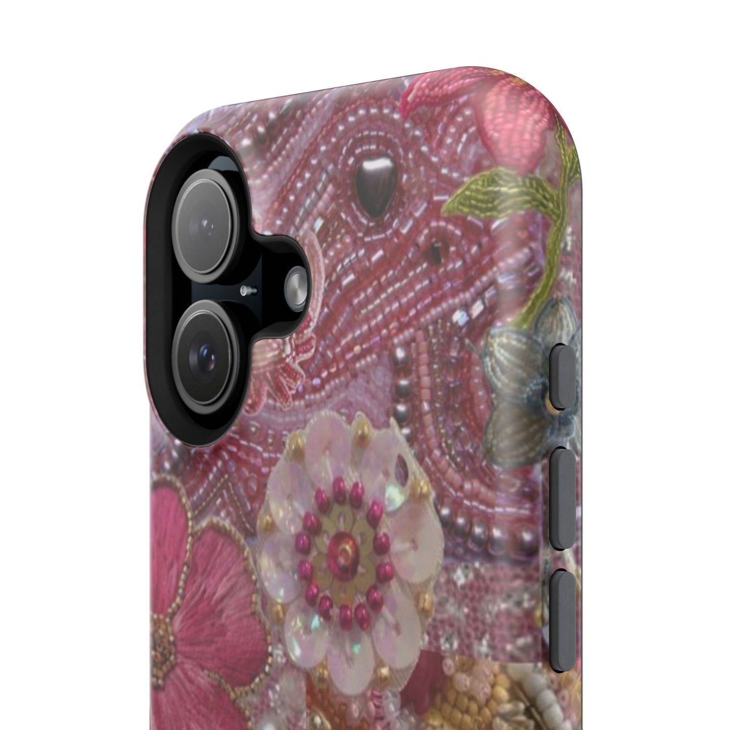 Floral Embroidery Phone Case