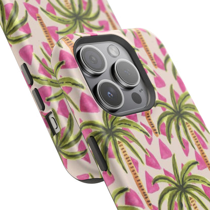 Phone Case — Pink Palm Tree Impact-Resistant Protector