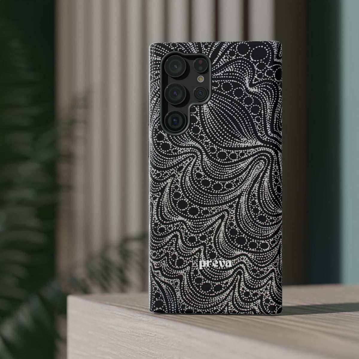 Abstract Midnight Lace Phone Case