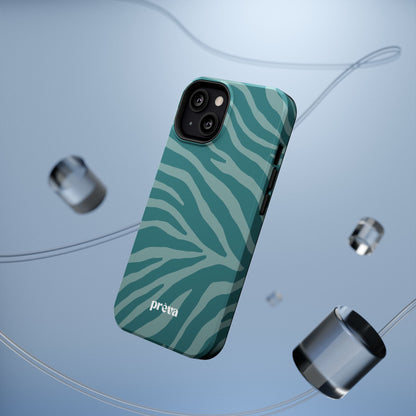 Teal Zebra Phone Case