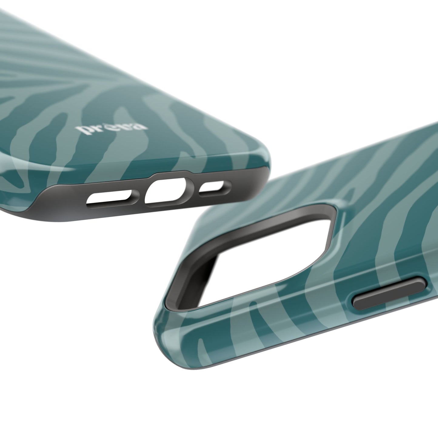 Teal Zebra Phone Case