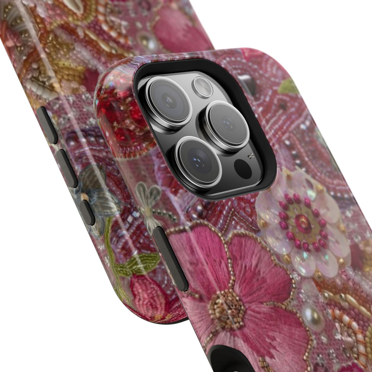Floral Embroidery Phone Case