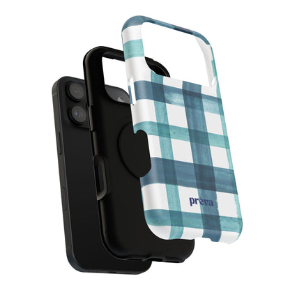 Teal Plaid Phone Case
