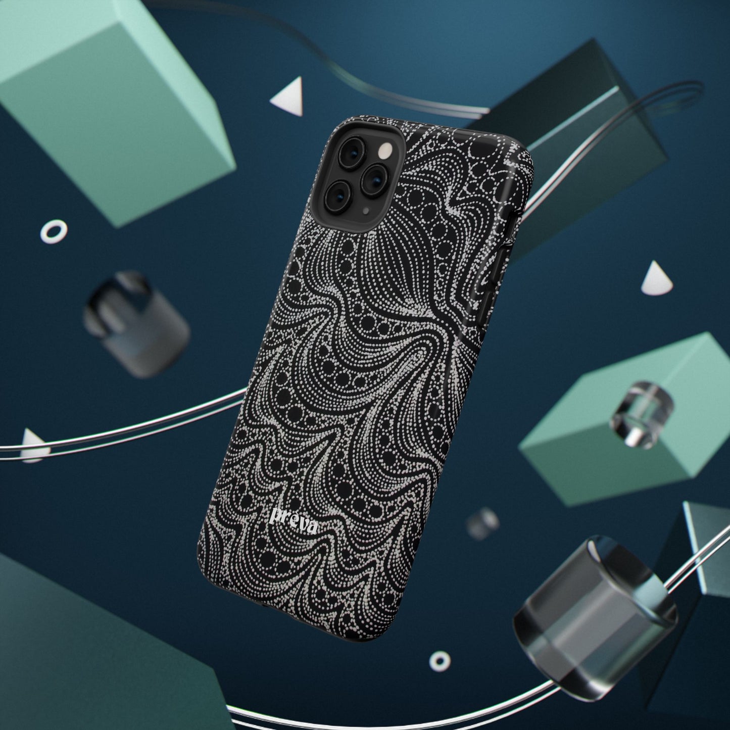 Abstract Midnight Lace Phone Case