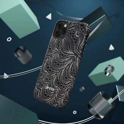 Abstract Midnight Lace Phone Case