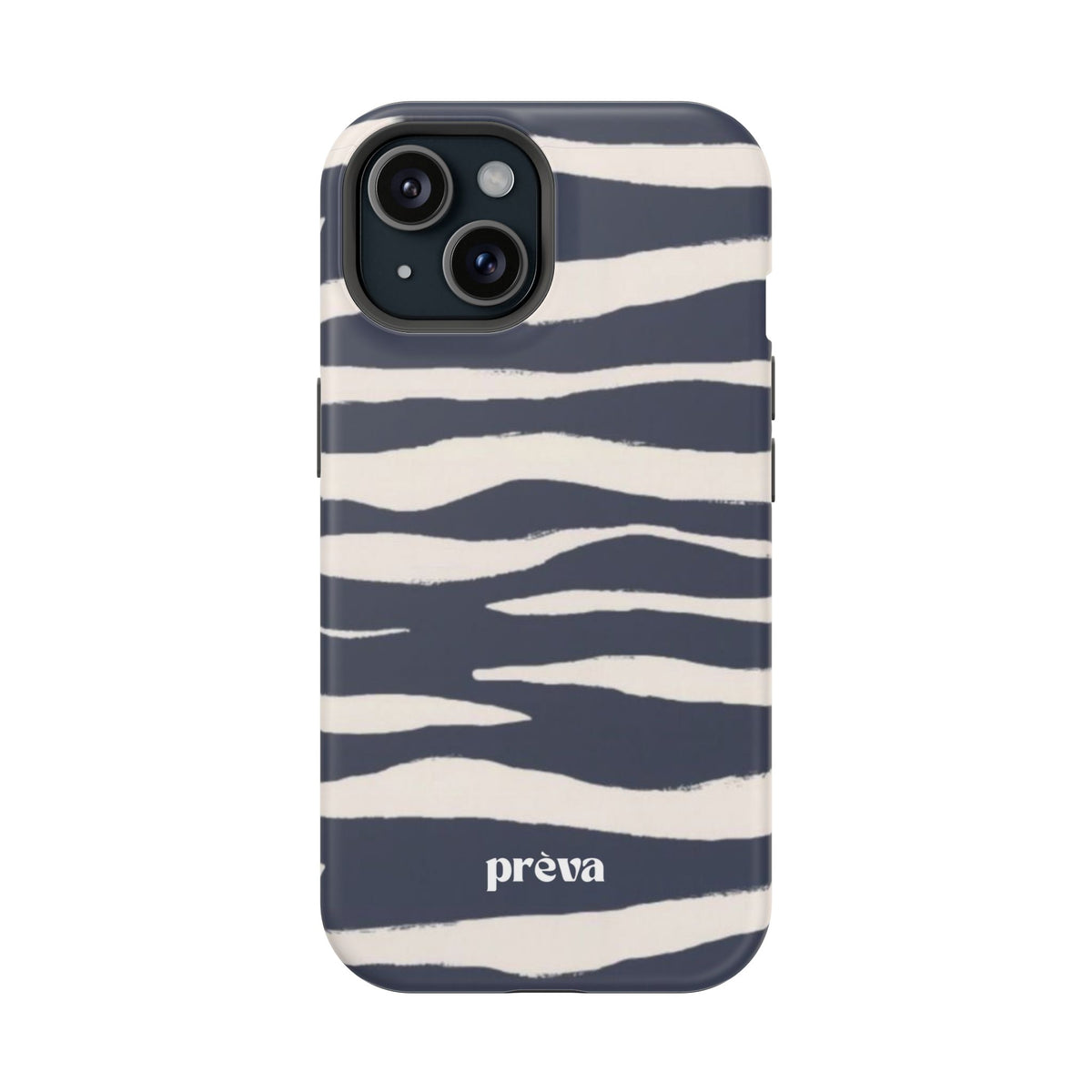 Navy & Cream Zebra Phone Case
