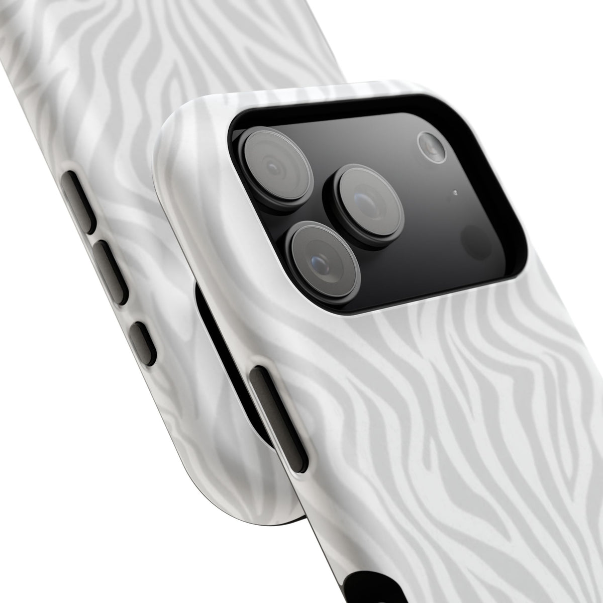 Zebra White Wave Phone Case