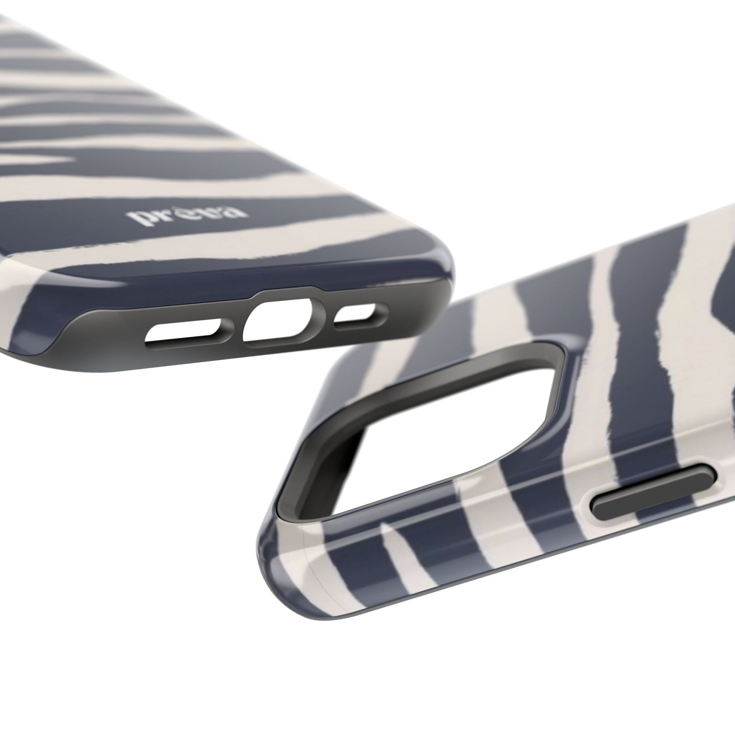 Navy & Cream Zebra Phone Case