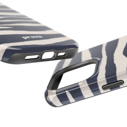 Navy & Cream Zebra Phone Case