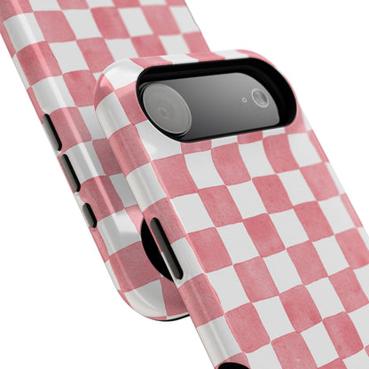Pink Checkers Phone Case