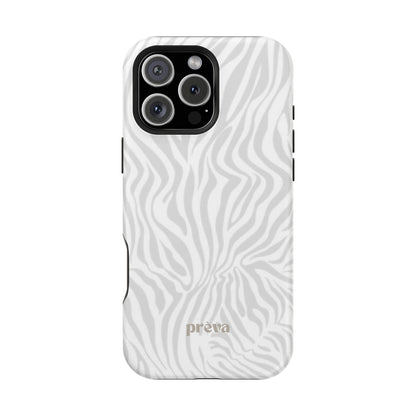 Zebra White Wave Phone Case
