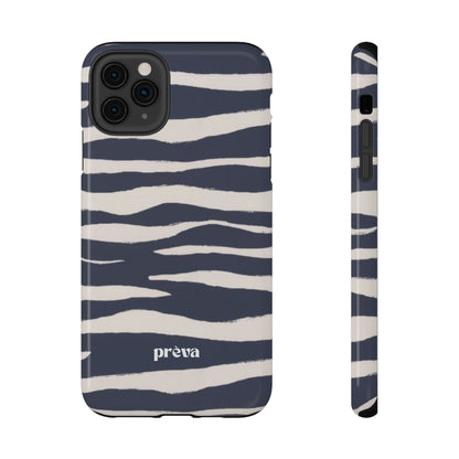 Navy & Cream Zebra Phone Case
