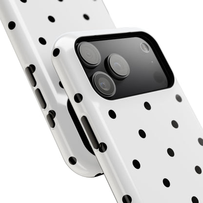 B&W polka dots Phone Case
