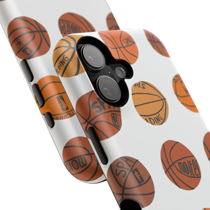 White Basketball Phone Case