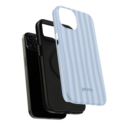 Pastel Blue Stripes Phone Case